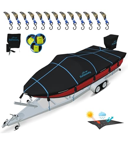 Taylor Made製品Traileriteセミカスタムボートカバーfor walk-around CuddyキャビンBoats withインボード/船外モーター
