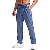 Pudolla Men's Lightweight Hiking Pants Quick-Dry Outdoor Sweatpants with Zipper Pockets for Casual Travel Athletic Workout