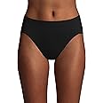 Bali Women's Seamless Underwear Pack, Comfort Revolution Hi-Cut Panties, Microfiber Stretch Underwear for Women, 3-Pack