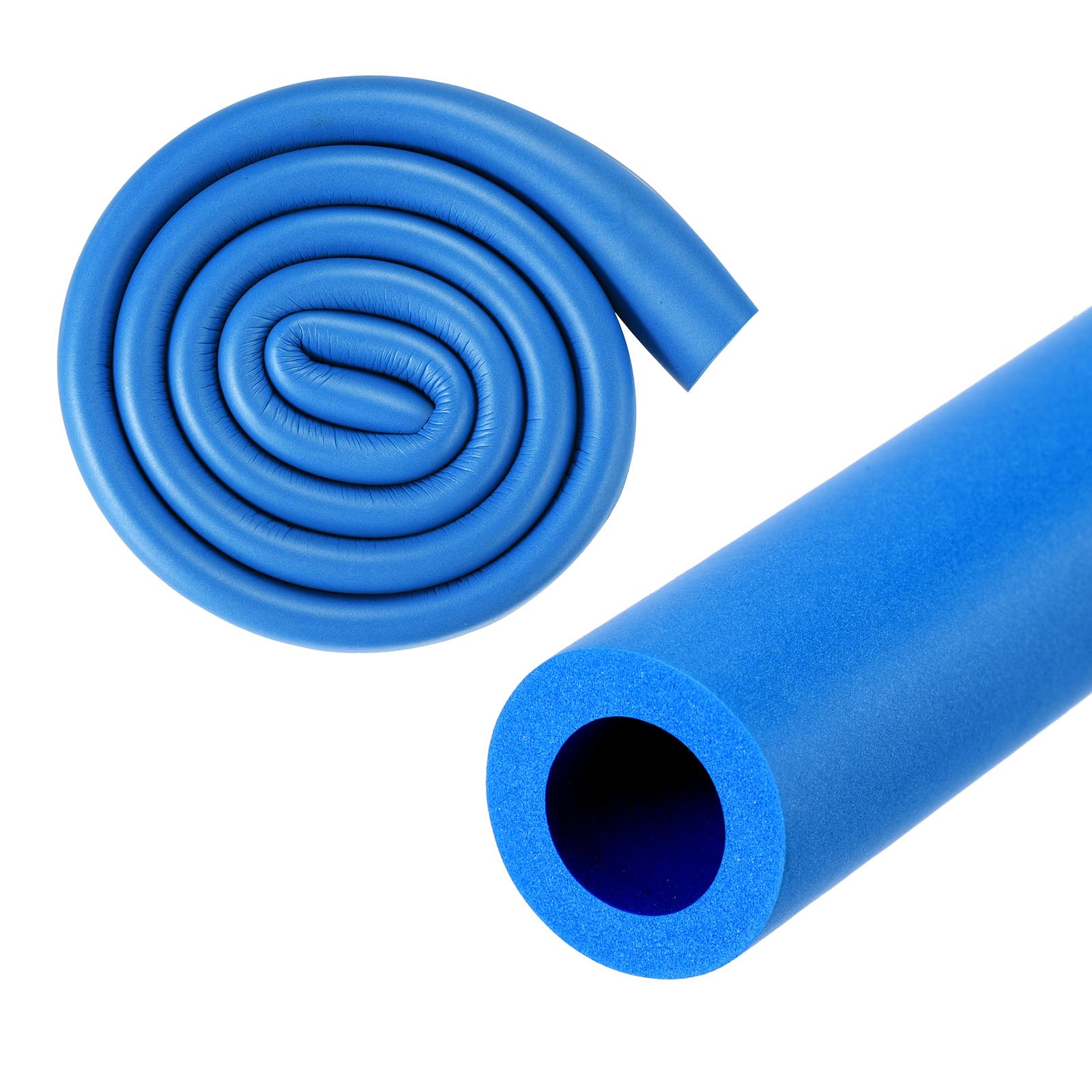 M METERXITY Pipe Insulation Tube, 22mm 7/8" ID 32mm OD 3.3Ft 1m Length, Soft Flexible Foam Tubing for Handle Grip Support/Guitar Stand/Roof Racks [Blue]