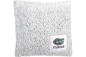 Campus Colors Two Tone Sherpa Throw Pillow, 14" x 14" Officially Licensed Plush Pillow for Home, College Dorm Room, or Gameday, Frosty Fleece Throw Pillow (Florida Gators - Team Color)