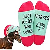 Zmart Cute Animal Socks for Girls - Chicken Horse Goat Socks, Dog Cow Gifts for Kids