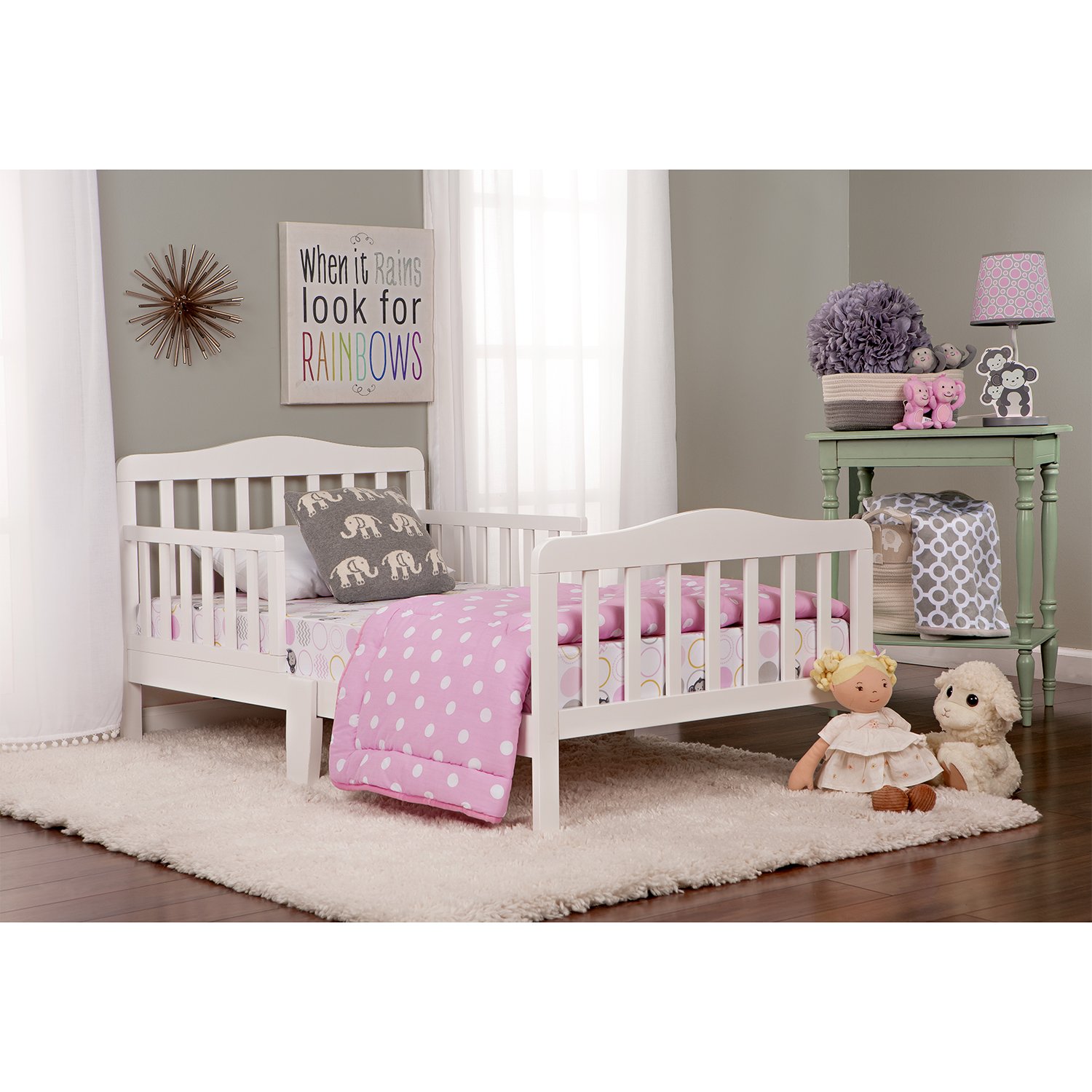 Classic Design Toddler Bed, White