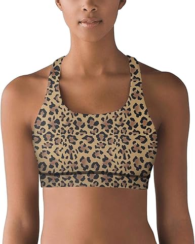 leopard sports bras