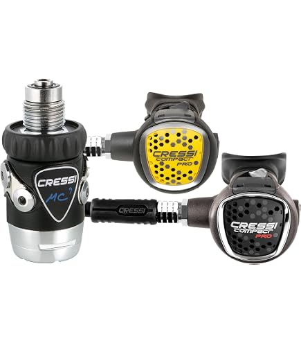 Cressi AC2 + XS Compact Détendeur Plongée – 1er Et 2e étage + Octopus, Léger 135 G