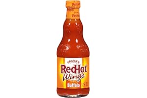 Frank's RedHot Wings Sauce, Buffalo, Ready-To-Use, Shake or Pour Over Wings, Sandwiches, Pizza, and More for Buffalo-Style Flavor, 12 fl oz