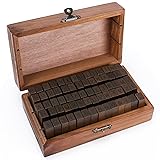 KMIKE Alphabet Stamps Set 70pcs Letter Number