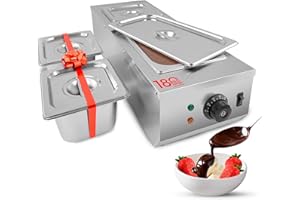 GorillaRock Professional Chocolate Melting Pot | Tempering Machine | Home Or Bakery Use | Stainless Steel | Manual Control | 