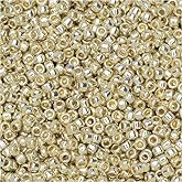 Toho Seed Beads, Round 15/0#PF558 'PermaFinish Galvanized Aluminum', 8 Grams