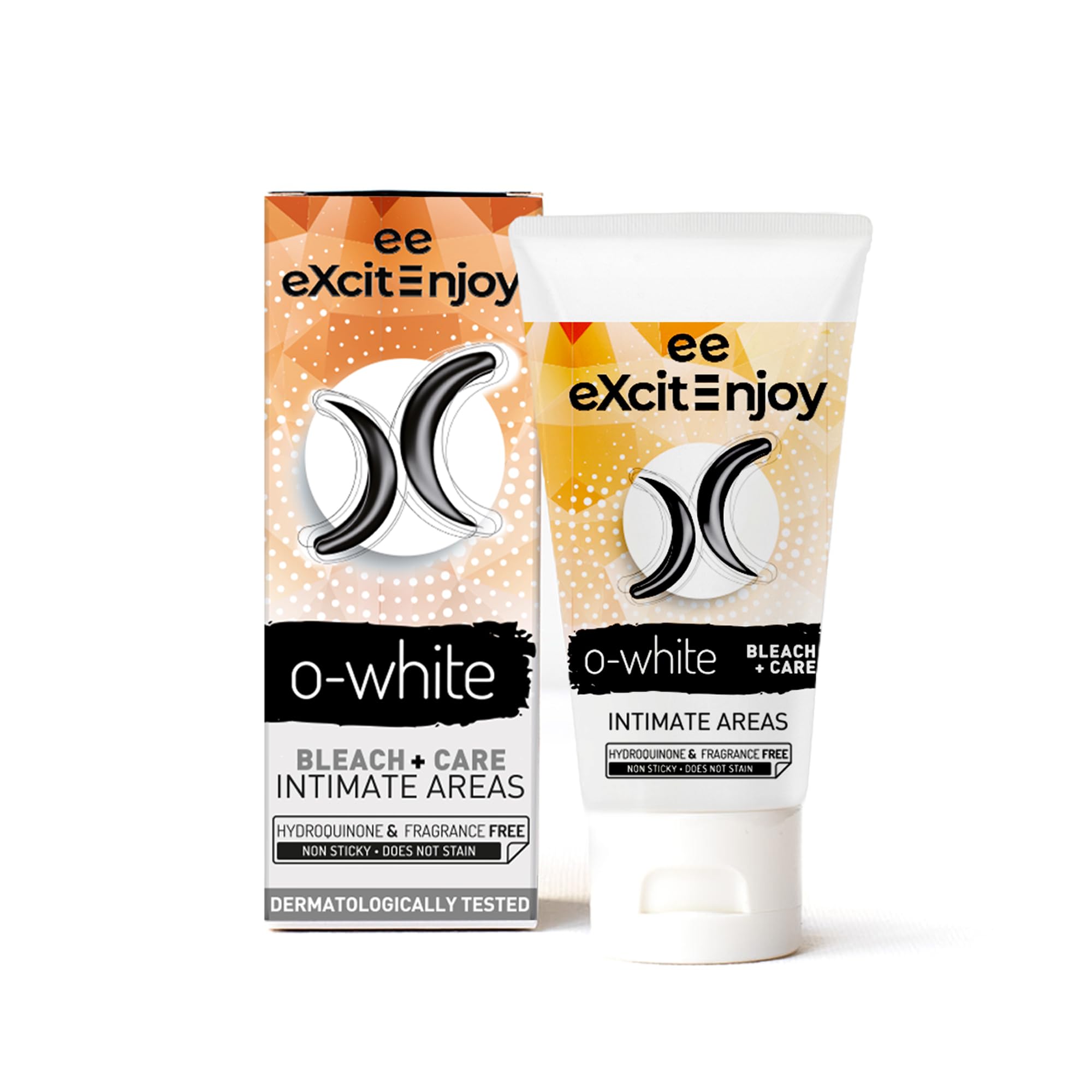 EXCITE Man or Woman O-WHITE Skin lightening cream for woman and man. Helps to lighten, white and cares for the skin of the armpit, crotch and your intimate areas. 50 ml
