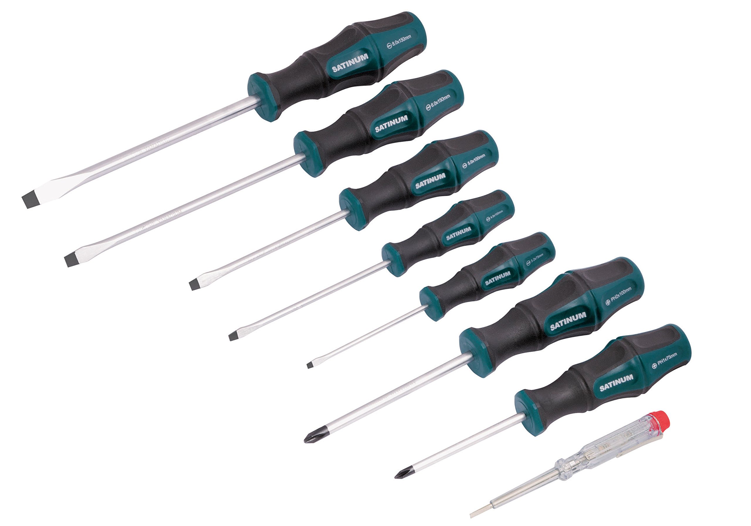 Satinum 130 Screwdriver Set, Set of 8 Pieces