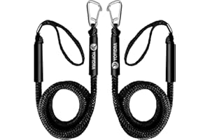 YOFIDRA Bungee Dock Line Boat Accessories - Pontoon, Jet Ski, Kayak Accessories with 316 Stainless Steel Clip