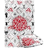 Dungeons and Dragons D20 Pattern Silky Touch Super Soft Throw Blanket 36" x 58"