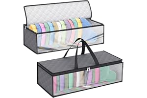 OLurkthu 2Piece Hat Storage Bag for Baseball Caps Hat Organizer Case with 2 Carry Handles for Closet Moisture