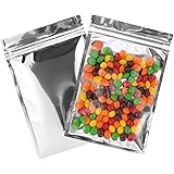 Resealable Mylar Bags | 100 Pcs 5 X 7 Inch | Smell Proof Ziplock Bag Heat Seal Cute Packaging Foil Food Sealable Small Front