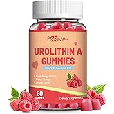 Babivek Urolithin A Supplement Gummies,Urolithin A+ Supplement with NAD+, CoQ10, Resveratrol,PQQ for Mitochondrial Support, Muscle Strength & Longevity,Vegan,Sugar Free,Chewable 60ct
