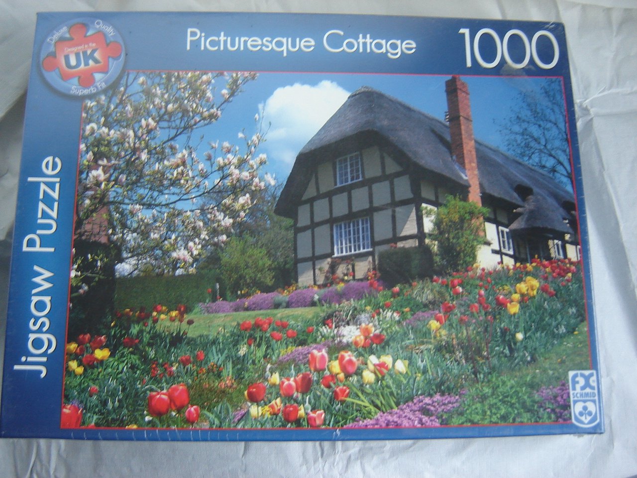 PICTURESQUE COTTAGE 1000 Piece Puzzle by Schmid