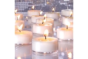 DEVI Soy Tea Lights Candles 50 Pack, Unscented White Tealight Candles Bulk-4 Hours Long Burning, Small Mini Tea Light Candles-Burn Clean, Soy Candles for Shabbat, Weddings,Home Decor
