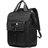 SUNNY BIRD Laptop Backpack, 15.6 Inch Laptop Work Bag, Wide Open Casual Daypack for Women, Men and Adult (Black)