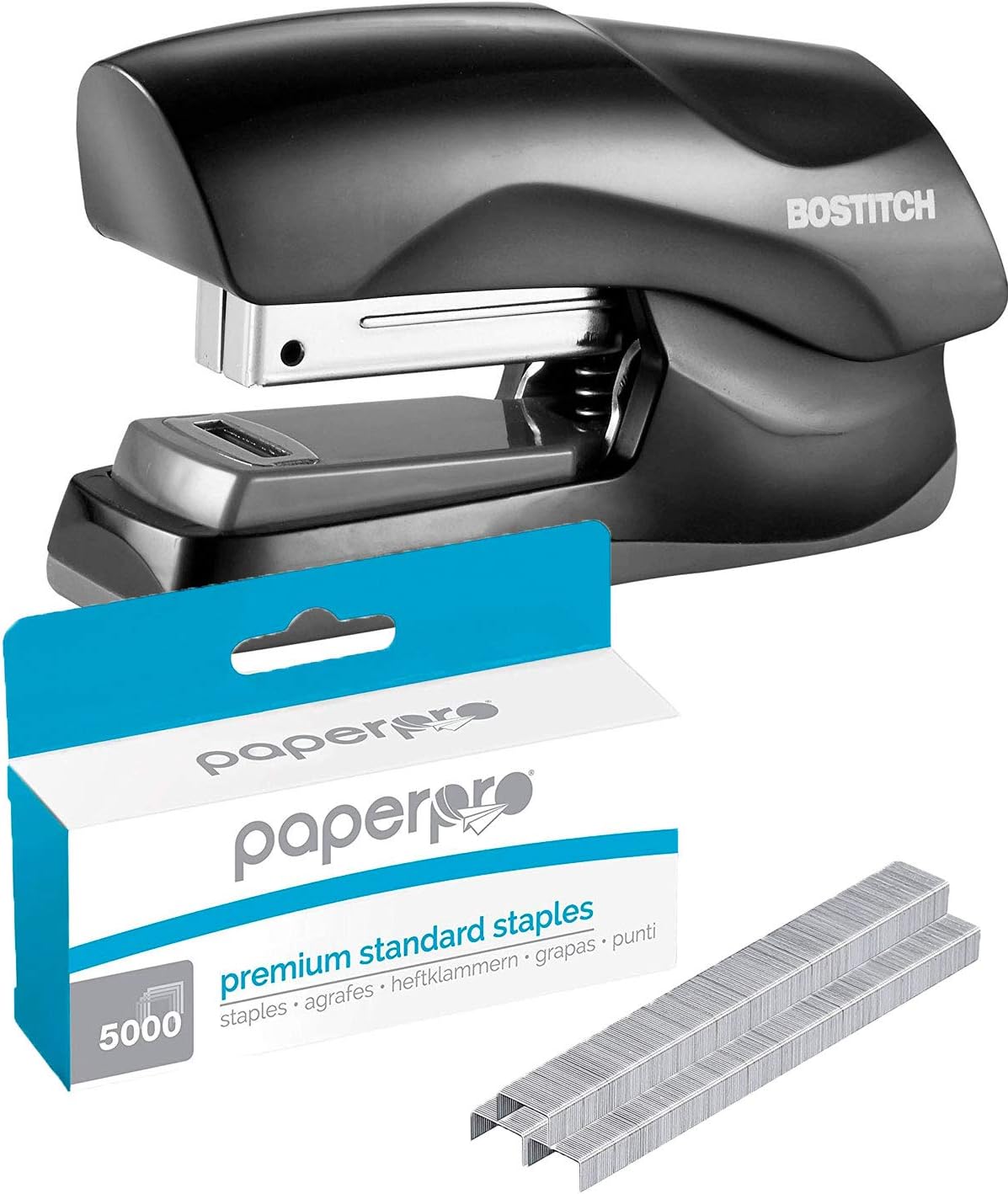 Bostitch Office Heavy Duty 40 Sheet Stapler, Small Stapler Size, Fits into the Palm of Your Hand; Assorted - No Color Choice, One per Order (B175-ASST) : Office Products