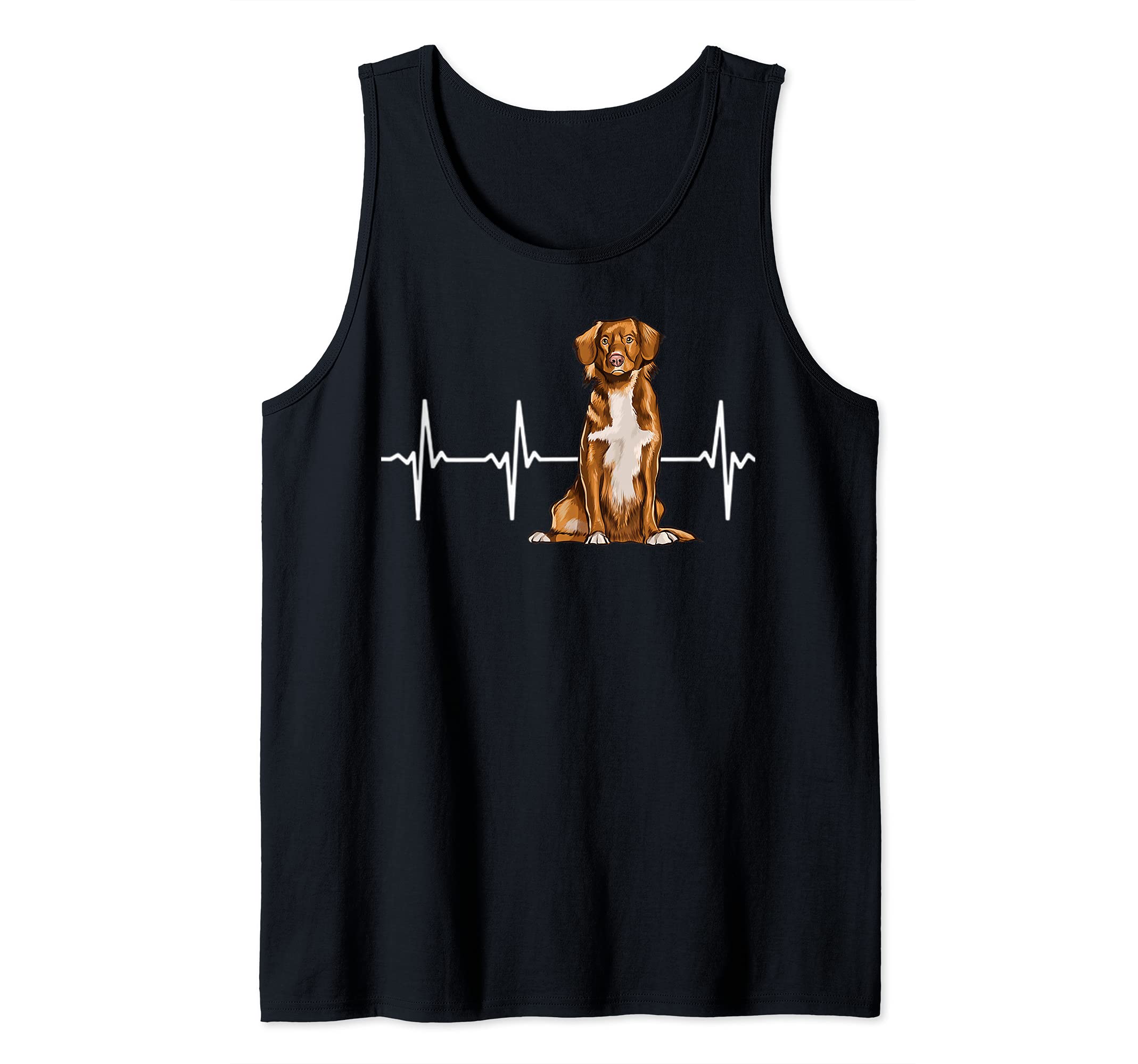 Nova Scotia Duck Tolling Retrievers Heartbeat Dog Lover Tank Top