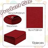 DIVINA VITAE Burgundy Felt Sheets 7 x 11 in 10 Pcs Crafts Sewing view 2