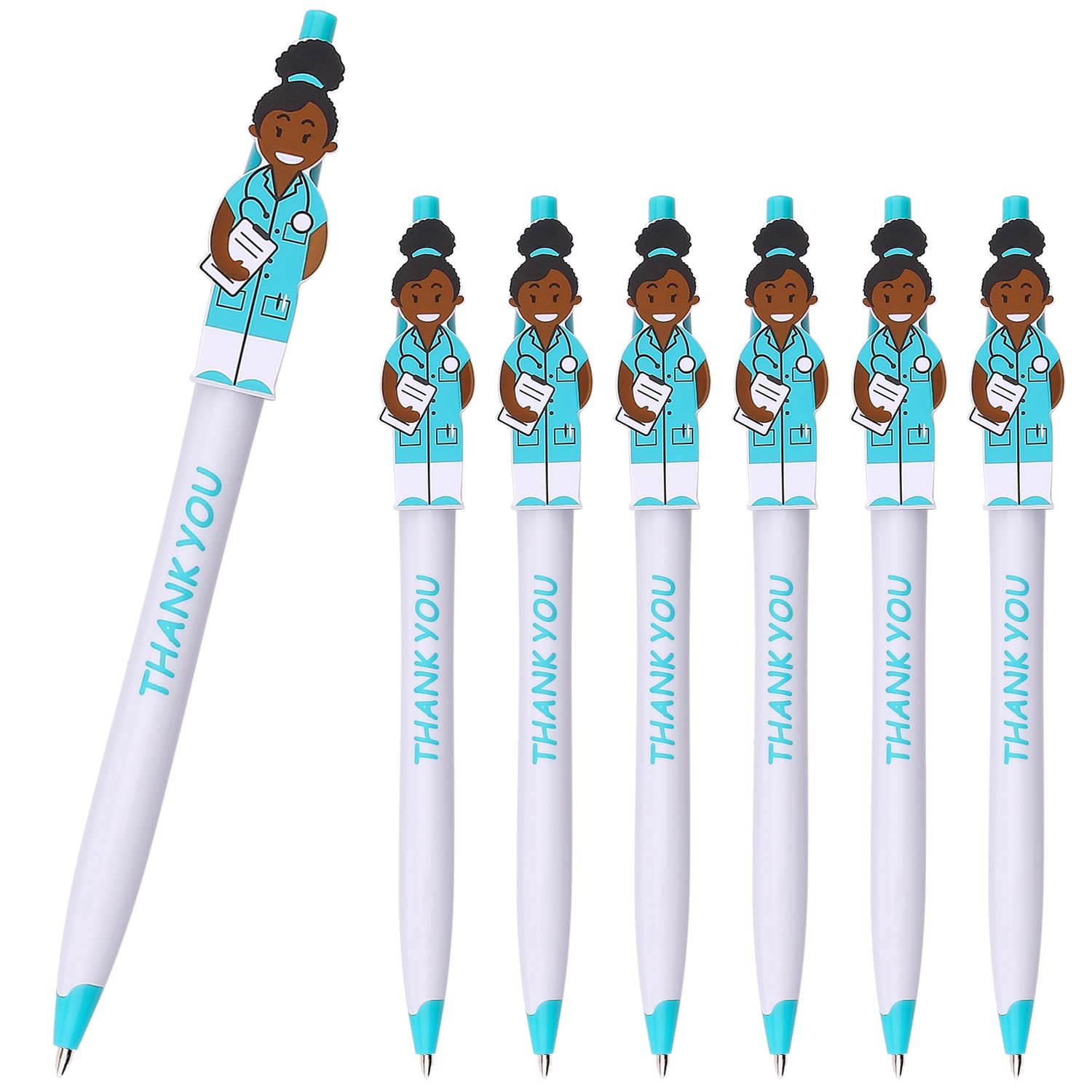 Sikao Ballpoint Pens Cute Doctor Pen Thank You Gifts for Medical Assistant Women Nursing Students (Green 36Pack)