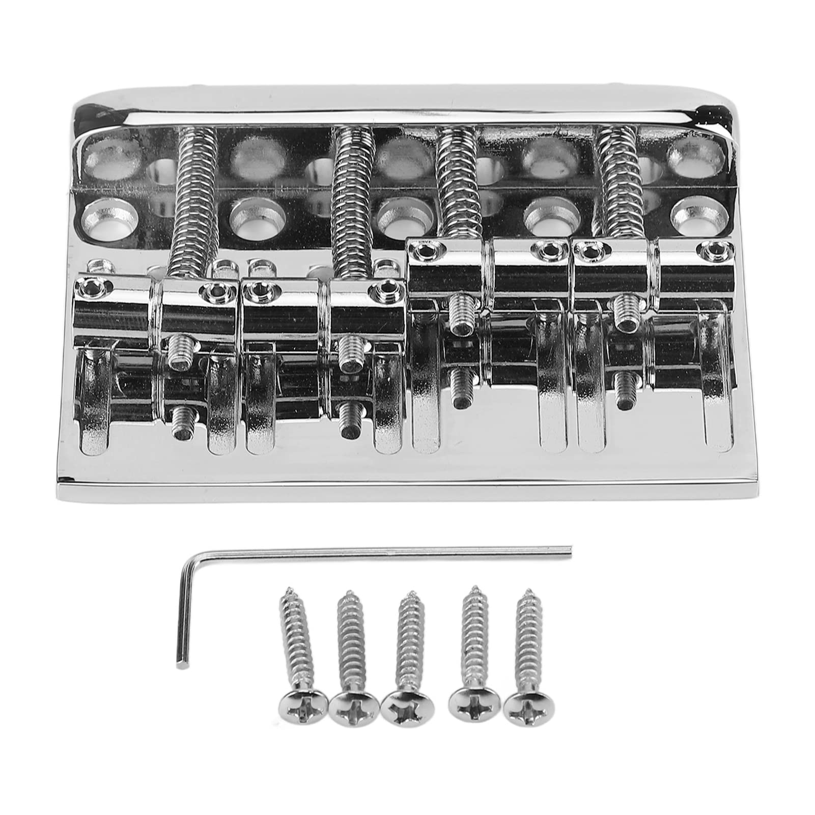 4 String Bass Bridge, Assembly Lateral Adjustment Support Greater String Spacing Bass Bridge Saddle Replacement