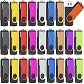 128MB 2.0 USB Flash Drive 50-Pack Thumb Drives Bulk with Lanyards | EASTBULL Colorful Multipack Pen Drive Swivel Design(128MB 50-Pack)
