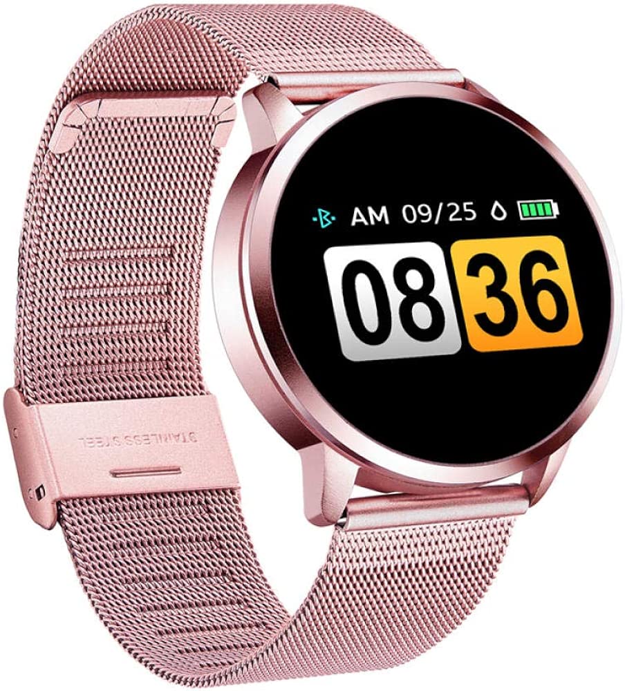 Relojes Inteligentes Q8 Plus Rose Smart Reloj Color Pantalla ...