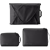 Eagle Creek Pack-It Starter Set - Includes S Isolate Cube, M Isolate Cube & L Pack-It Reveal Garment Folder L - Lightweight Travel & Storage Essentials - Black
