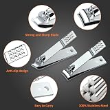 Wellehomi Podiatrist Toenail Clippers Set Thick Ingrown Nails Pink view 5