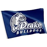 Desert Cactus Drake University DU Flag - 3 x 5 Feet Bulldogs Banner, Indoor/Outdoor Durable Fabric, 100% Polyester Design (Style 1)