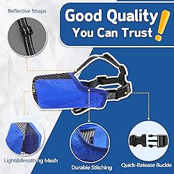 PAWFUN Dog Muzzle, Soft Mesh No Barking Pet Muzzles