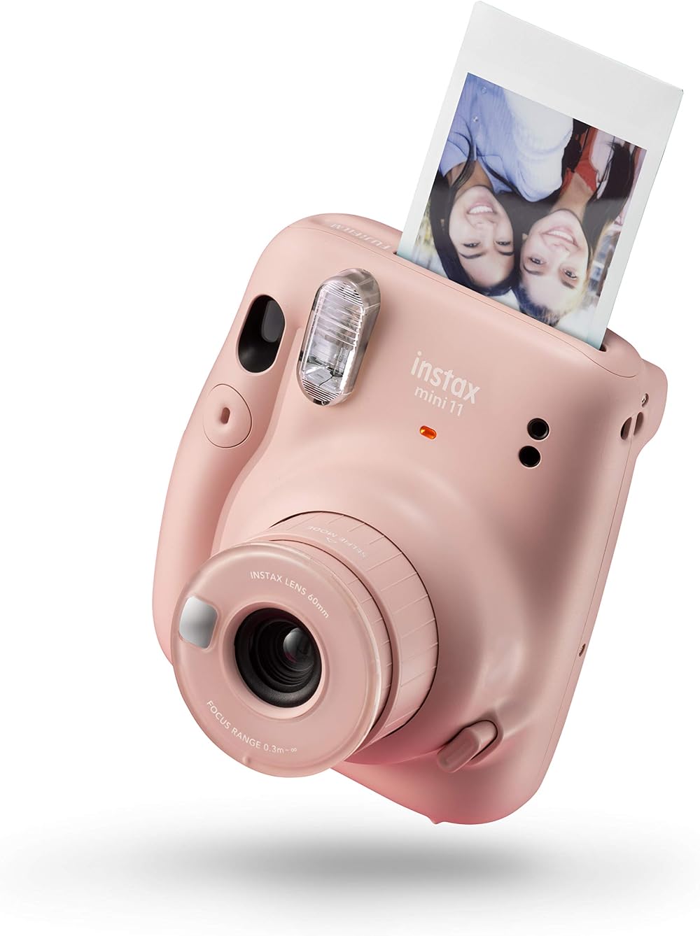 Instax Mini 11 Instant Camera Blush Pink Auto Exposure Selfie Lens