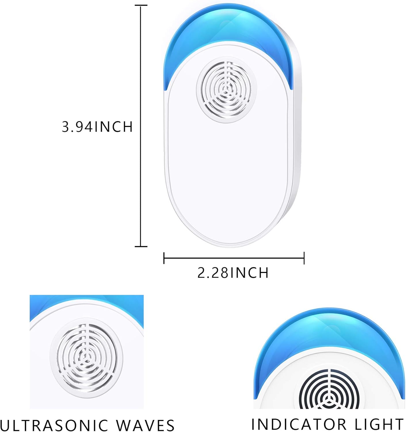 Shootingstar Ultrasonic Pest Repeller 6 Pack, Indoor Home Defense Pest Control Plug in, Pest Repellent Ultrasonic Pest Reject Pest Defender for Mice, Spiders, Insects, Bugs and Ants : Garden & Outdoor