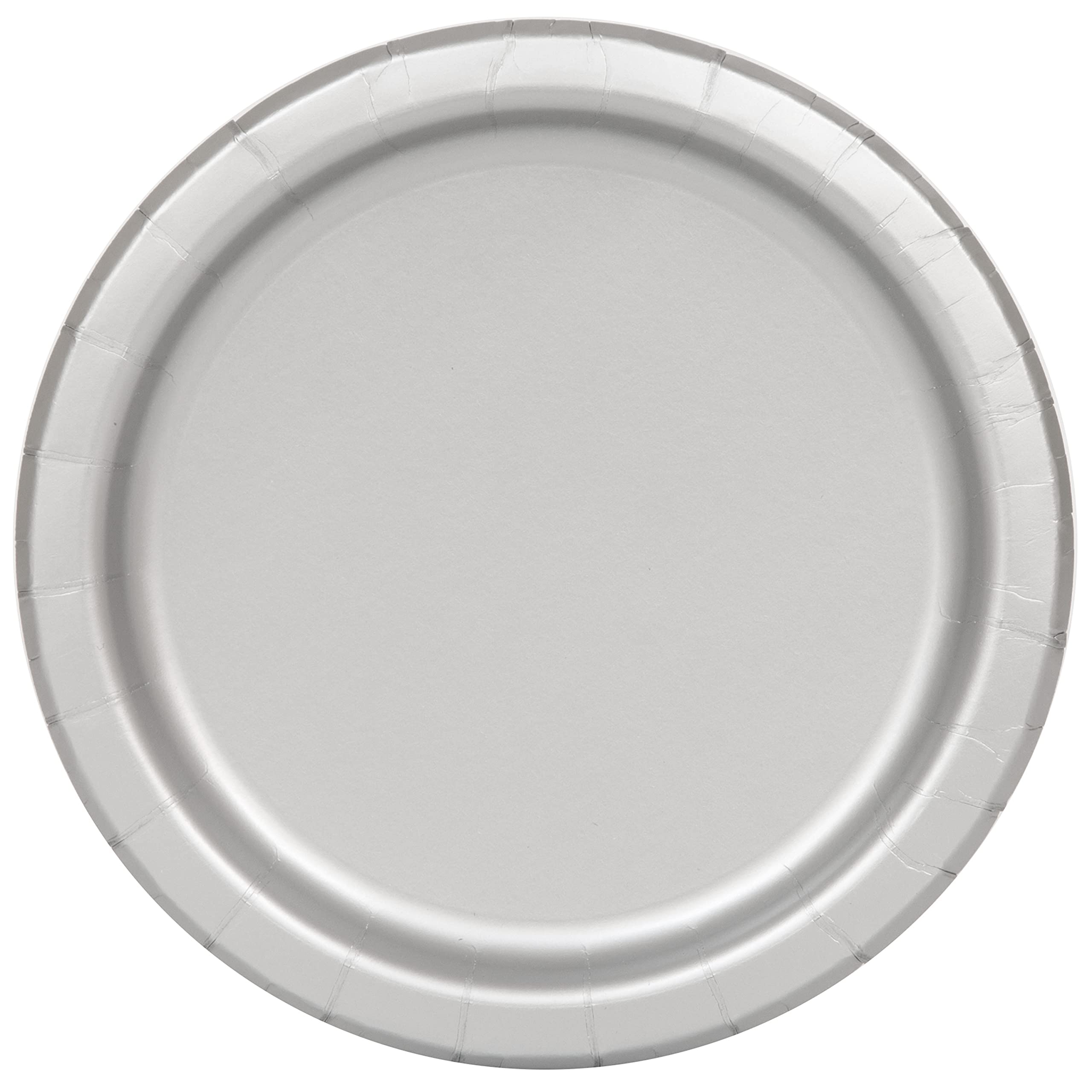 Unique 33448EU - Eco-Friendly Paper Plates - 23 cm - Silver Colour - 16 Count (Pack of 1)