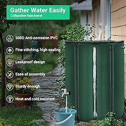 FAMIROSA 132 Gallon / 500L Collapsible Rain