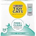 Purina Tidy Cats Free and Clean Unscented Cat Litter - 38 lb. Box