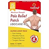CARELIVING 4% Lidocaine Pain Relief Patch, 15