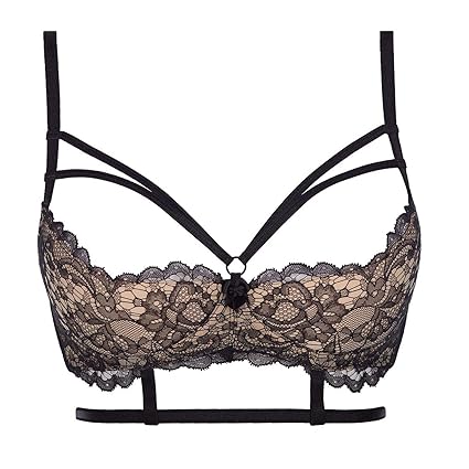 Axami V-7881 Marshmallow Hebe BH Dame Reizwäsche Spitze Regulierbar Setteil EU