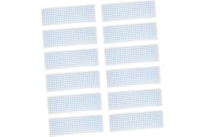 STOBOK 40Pcs Washi Tape Sample Boards Thick Rounded Corner Plastic Organizer for Scrapbooking DIY Crafts and Journaling Decorative Washi Cards