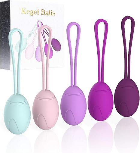 Kegel Balls Ben Wa Balls Kegel Exercise Weights Pelvic Floor Exercises Acvioo Bladder Control Device For Women Post Pregnancy Recovery Set Of 5