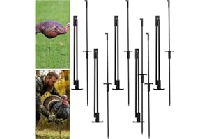 WAKCCIL 5 Pcs Turkey Decoys Hunting Stake-Lightweight Turkey Decoys Collapsible Stakes-Portable Decoys Pole