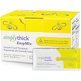 SimplyThick EasyMix | 50 Count of 12g Individual Packets | Gel Thickener for those with Dysphagia &amp; Swallowing Disorders | Creates An IDDSI Level 3 - Moderately Thick (Honey Consistency)