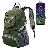 WATERFLY Small Lightweight Packable Backpack: 20l Ultra Light Foldable Travel Hiking Camping Daypack Day Pack for Man Woman