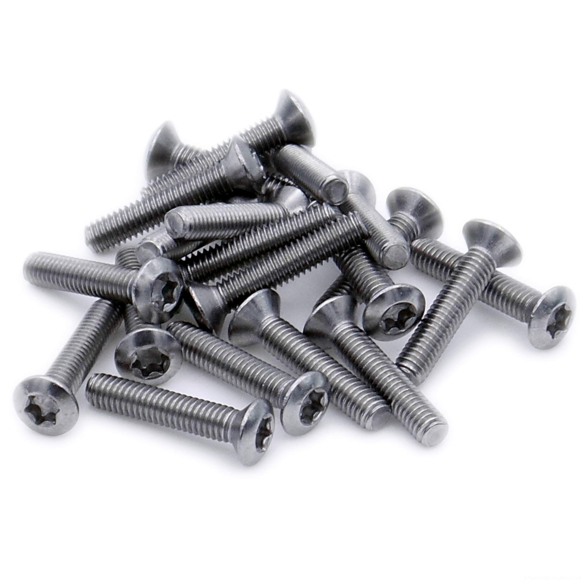 M3 (3mm x 25mm) TX Socket Raised Countersunk Machine Screw (Bolt) - Stainless Steel (A2) (Pack of 20)