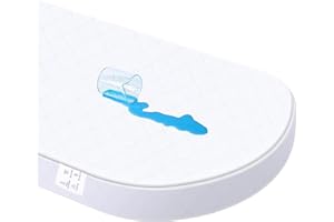 LDGHO Oval Baby Cradle Mattress Cover, 15 W x 30 L x 2 H inches, Waterproof Cover, Foam, Universal, Suitable for Multiple Cradle Brands(only Cradle Mattress Cover)