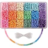 MAKERSLAND 2600+pcs Pony Beads Kit, 18 Color Rainbow Kandi Beads Set, Multicolor Matte Plastic Jewelry Making Kit for DIY Craft Friendship Bracelet Necklace Key Chain