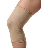 Thermoskin Compression Knee Sleeve, Beige, Medium | Anatomically shaped knee sleeve provides lightweight compression while supporting comfortable, natural movement.